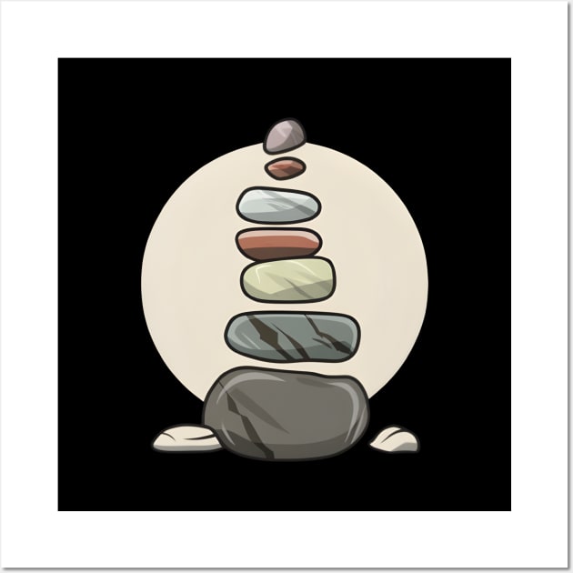 STONE ROCK BALANCING Wall Art by ThesePrints